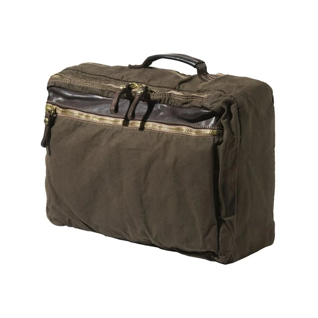 Beretta by Campomaggi Washed Canvas & Leather Laptop Backpack 3 Beretta by Campomaggi Washed Canvas & Leather Laptop Backpack