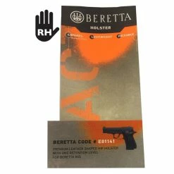Beretta Leather Shaped Hip Holster Mod. 04 for 80 Series Right Hand -Beretta Store E01141 BLISTER