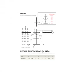 Beretta Burris Fullfield E1 6.5-20x50 Plex E1 MV Ret. 8 Beretta Burris Fullfield E1 6.5-20x50 Plex E1 MV Ret. -Beretta Store burris fullfield e1 6.5 20x50mm 2bis